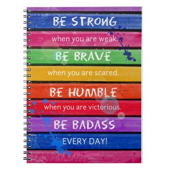 Be Brave - Spiral Journal by RMJJournals at Zazzle