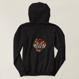 Be Brave Tiger Design Motivational Aesthetic Hoodie