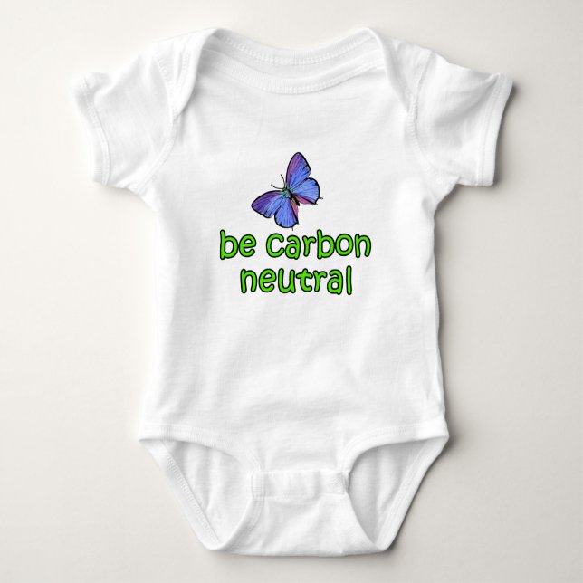 Be Carbon Neutral Baby Bodysuit (Front)
