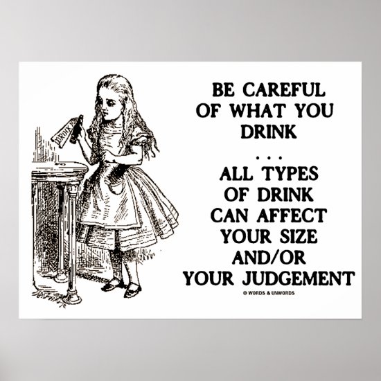 Be Careful Of What You Drink Judgement Wonderland Poster