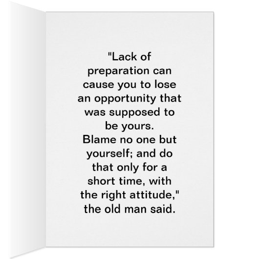 "Be careful who you blame." (Inside (Right))