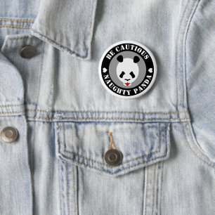 Be Cautious Naught Panda Button
