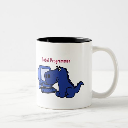 BE_ Cobol Programmer Dinosaur Mug
