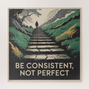 Be Consistent, Not Perfect Jigsaw Puzzle