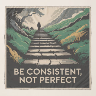 Be Consistent, Not Perfect Scarf