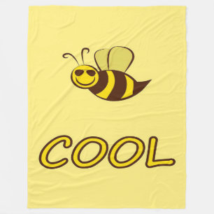 Be Cool, Bee Gifts ,I Love Bee, Beekeeping Gift Fleece Blanket