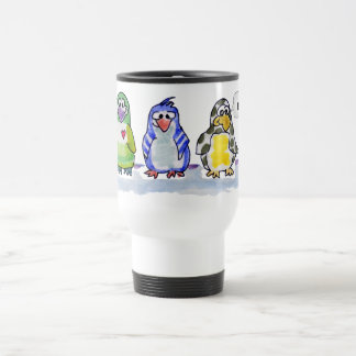 Be Cool Cartoon Penguins Travel Mug