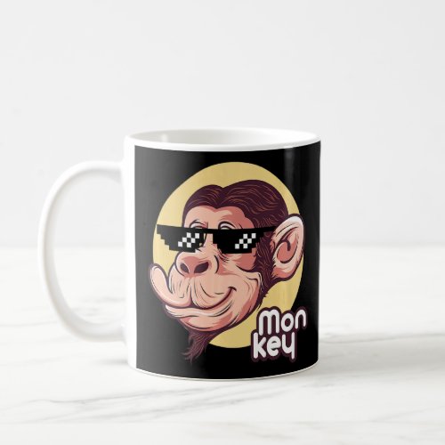 Be Cool  Chill Out Enjoy Sarcastic Ugly Monkey Me Coffee Mug