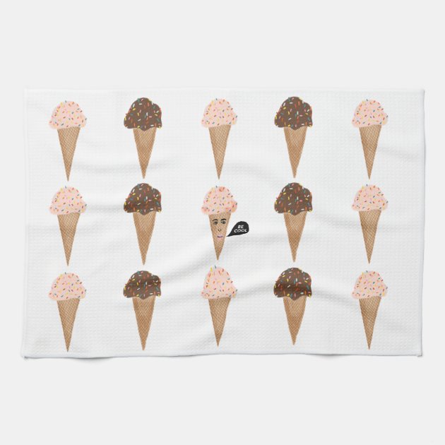 ice cream dish towel