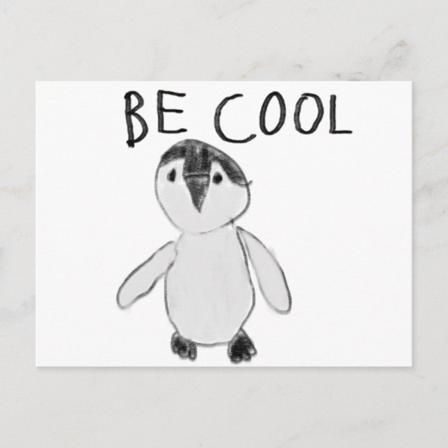 be cool penguin postcard (Front)