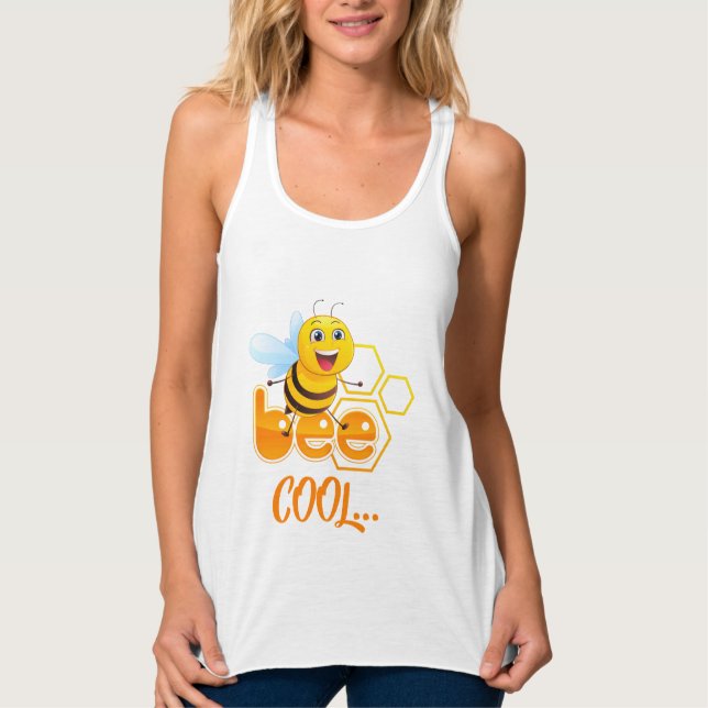 Be Cool Slim Fit Racerback Tank Top (Front)