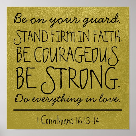 be-courageous-and-strong-bible-verse-poster-zazzle