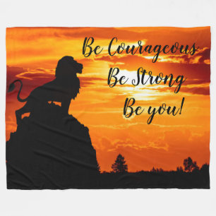 Be Courageous Fleece Blanket
