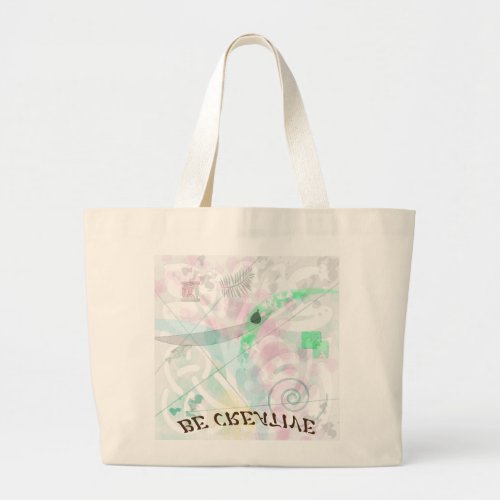 Be Creative Abstract Art Tote handbag