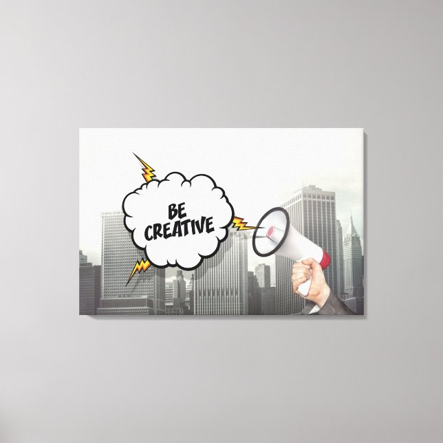 Be Creative Canvas Print (Front)