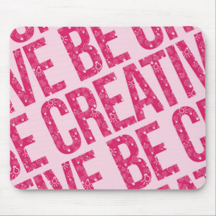 Be Creative Pattern Word Art Examples Pattern Art  Mouse Pad