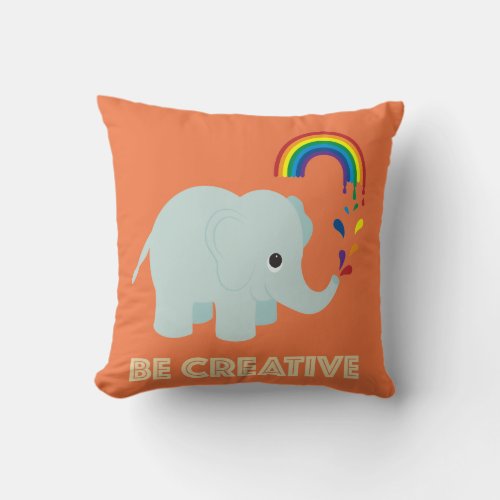 Be Creative Throw Pillow