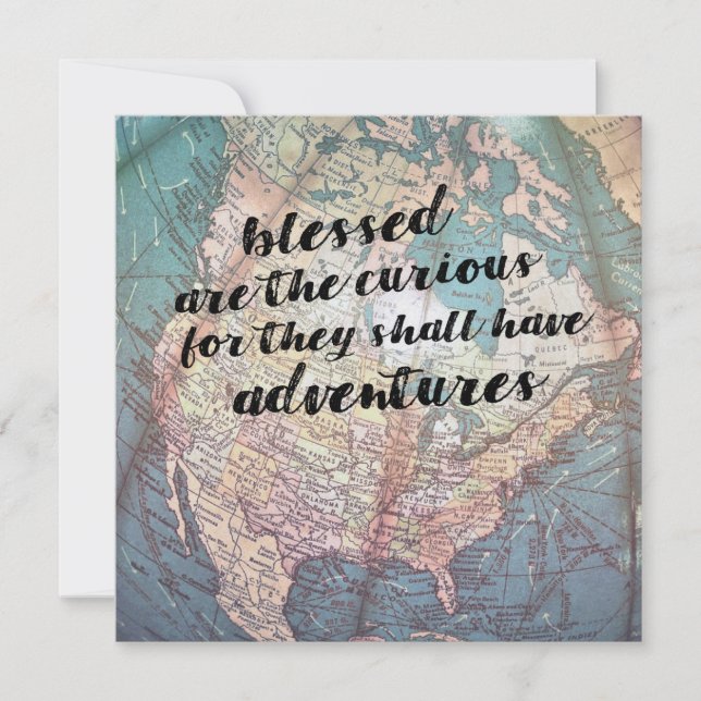 BE CURIOUS 5.25 x 5.25 card (Front)