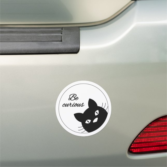 Be Curious Car Magnet (In Situ)