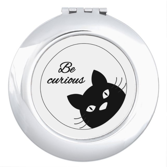 Be Curious Compact Mirror (Front)
