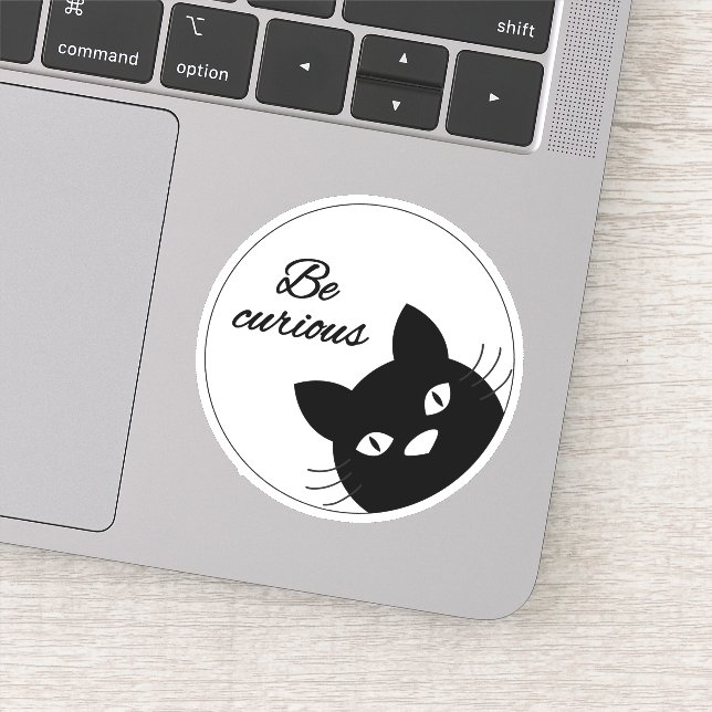 Be Curious Sticker (Detail)