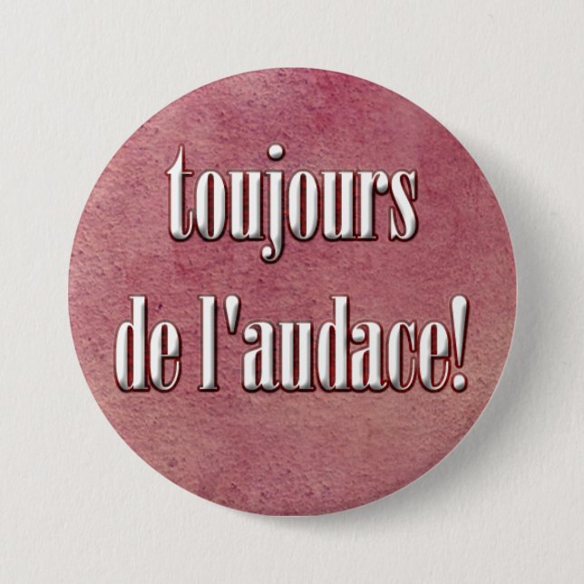 be daring pinback button (Front)