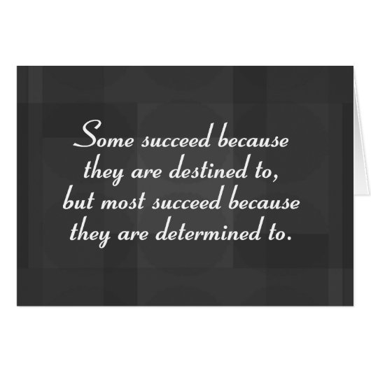 Be determined to succeed (2) cards (Front Horizontal)