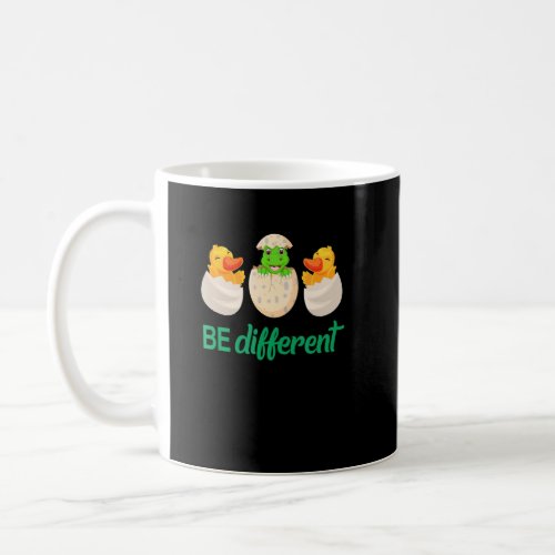 Be Different Autism Awareness Cute Dinosaur Neurod Coffee Mug