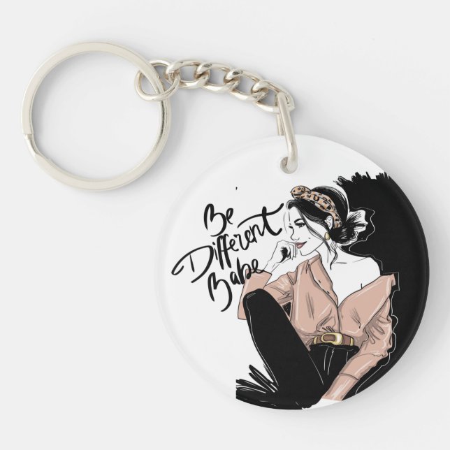 Be Different Babe Keychain (Front)