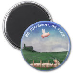 Be Different, Be Free Magnet at Zazzle