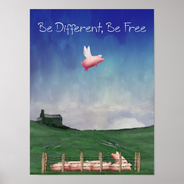 Be Different, Be Free Poster (Front)