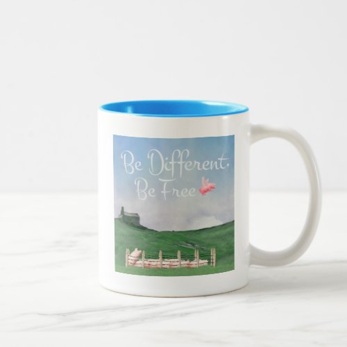 Be Different Be Free Two_Tone Coffee Mug