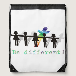 Be different! drawstring bag