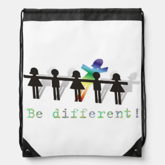Be different! drawstring bag