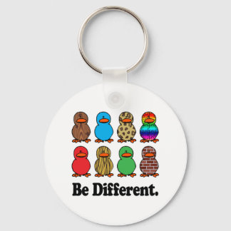Be Different Ducks Keychain
