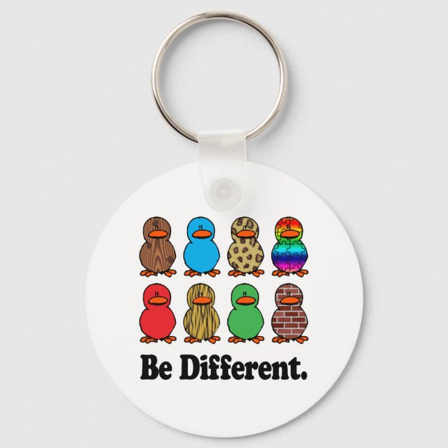 Be Different Ducks Keychain (Front)