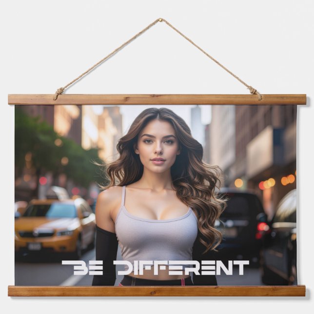 BE DIFFERENT HANGING TAPESTRY (Front)