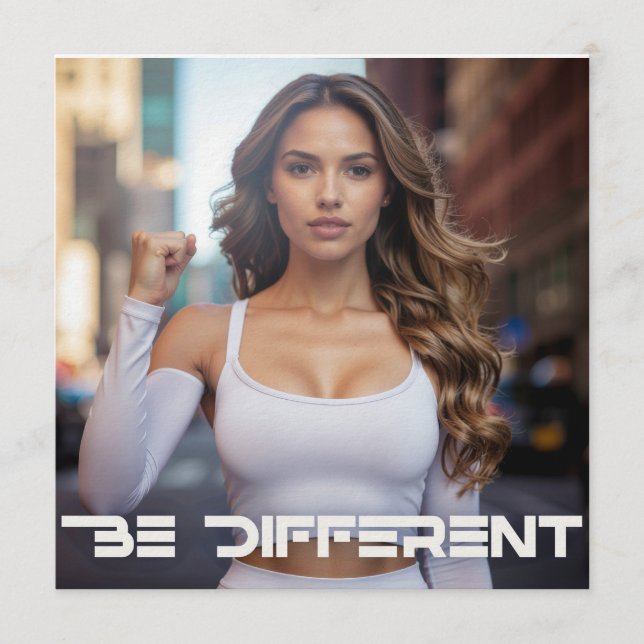 BE DIFFERENT INVITATION (Front)