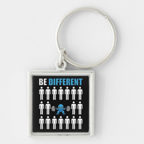 Be Different _ Kawaii Anime Bodybuilding Workout Keychain