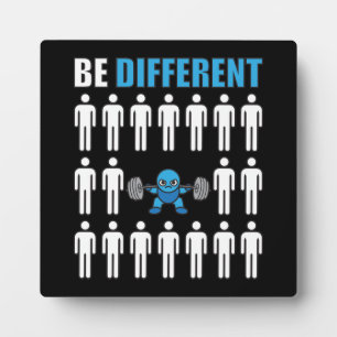 Be Different - Kawaii Anime Bodybuilding Workout Plaque