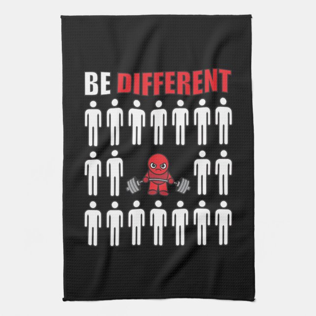 Be Different - Kawaii Anime Bodybuilding Workout Towel (Vertical)