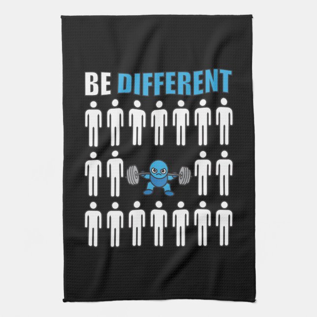 Be Different - Kawaii Anime Bodybuilding Workout Towel (Vertical)