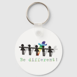 Be different! keychain