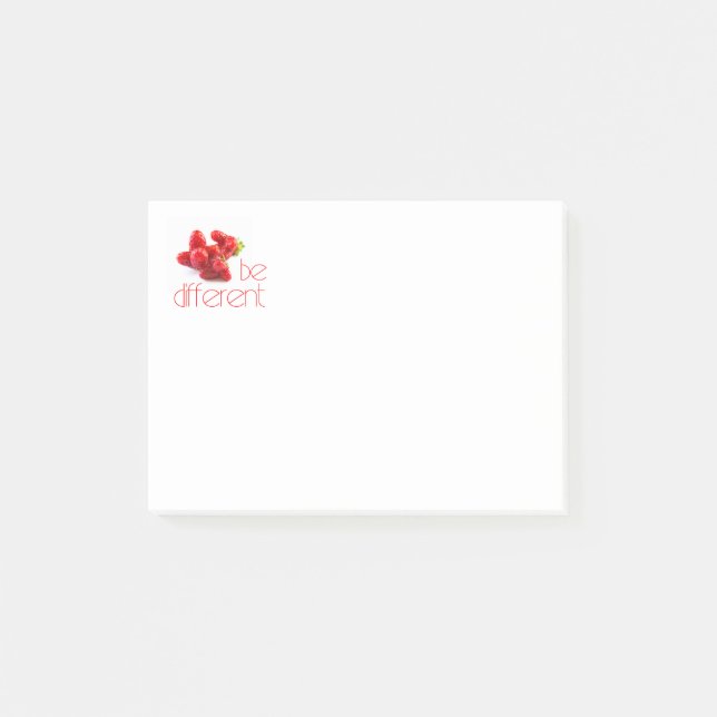 Be different post-it notes (Front)