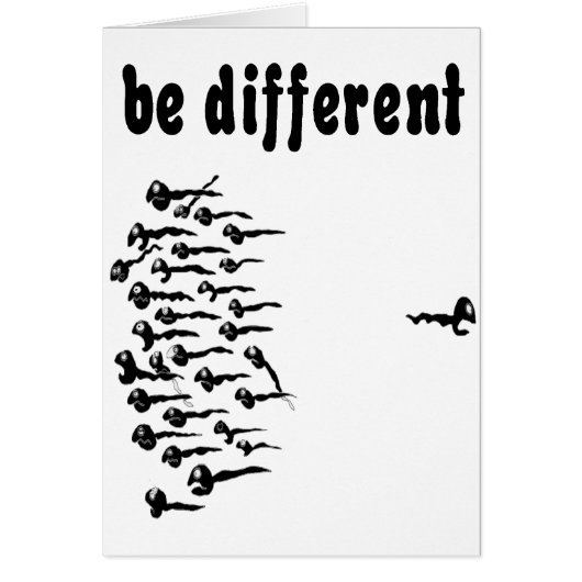 Be Different Sperm Cards (Front)