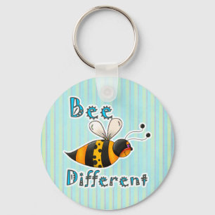 Be Different Spotted Bumble Bee Keychain