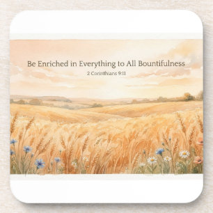 Be Enriched Thanksgiving Beverage Coaster