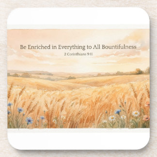 Be Enriched Thanksgiving Beverage Coaster