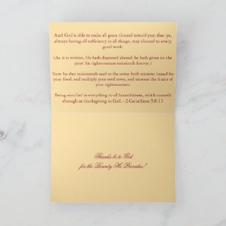 Be Enriched Thanksgiving Card