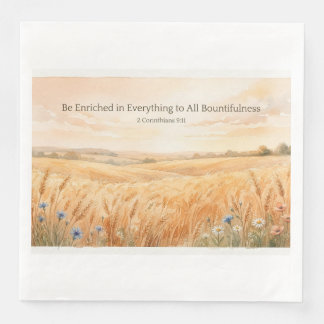 Be Enriched Thanksgiving Paper Dinner Napkins